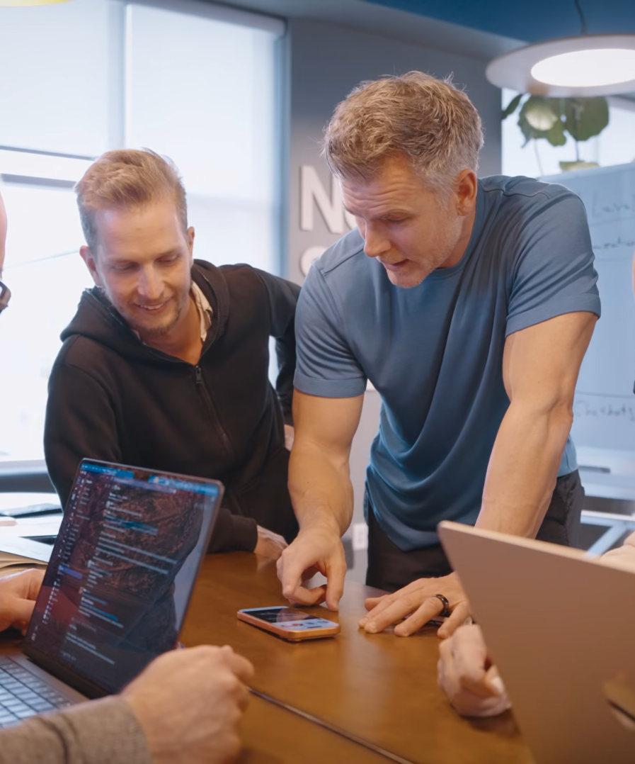 David Riha with Dan Martell working on Dan AI digital twin at BuddyPro